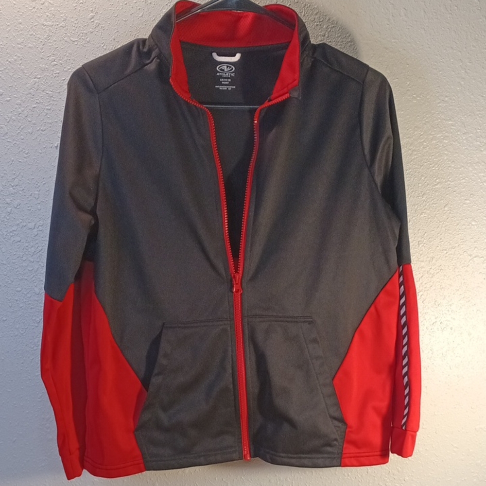 Athletic Works Black And Red Windbreaker